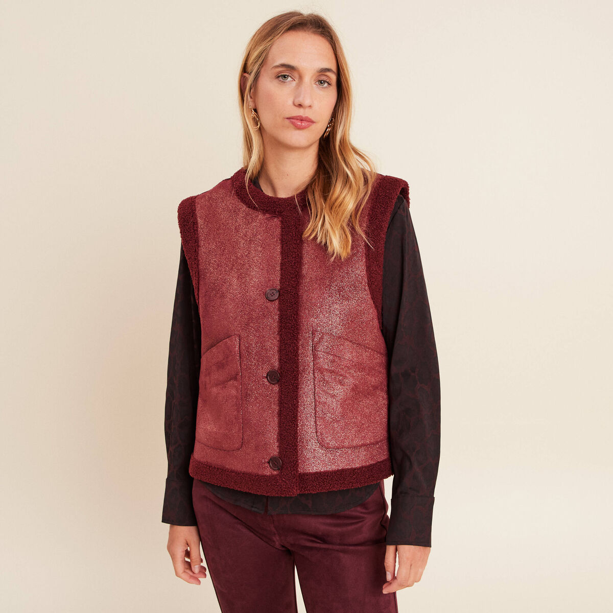 Haut maille bordeaux Corneliani - Pulls & Gilets Homme | La Piscine