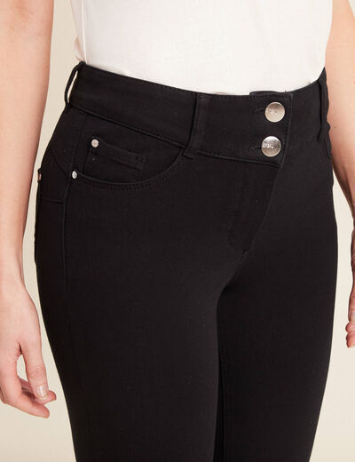 Jean slim stretch noir femme