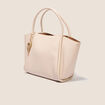 Sac cabas détail pampille sable femme
