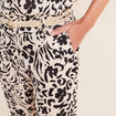Pantalon coupe chino en lin blanc femme