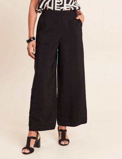 Pantalon magique Le R&eacute;versible large noir femme