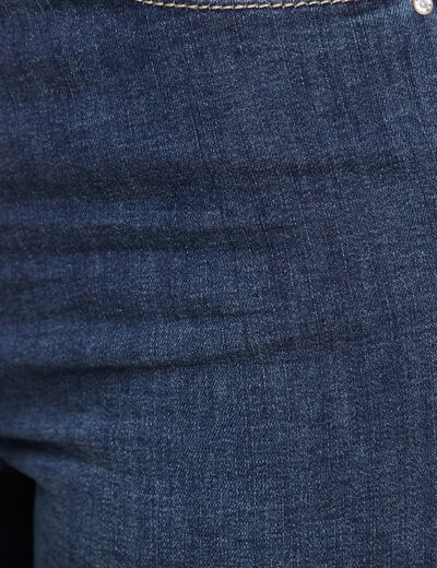 Bermuda ajusté en jean denim brut femme
