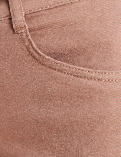 Pantalon magique Le L&eacute;ger coupe barrel taupe femme