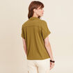T-shirt manches courtes vert kaki femme