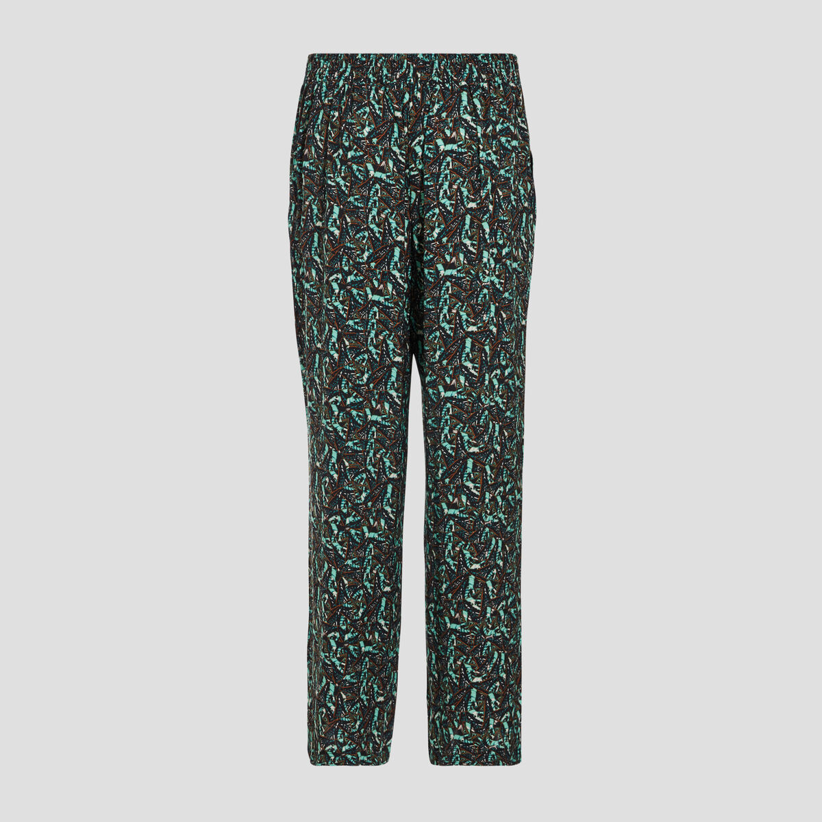 Pantalon flou vert pastel femme