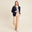 Gilet réversible esprit bomber beige femme
