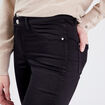 Pantalon ajusté réversible noir femme
