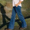 Jean bootcut taille haute denim stone femme