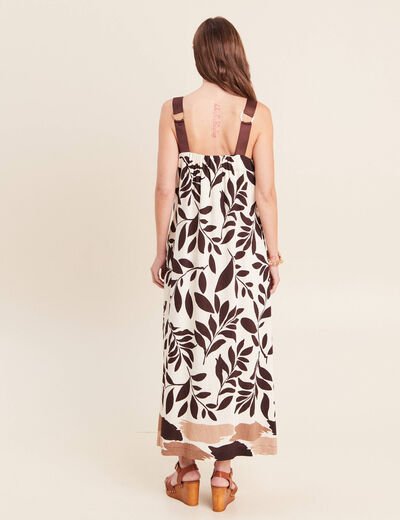 Robe longue &eacute;vas&eacute;e noir femme