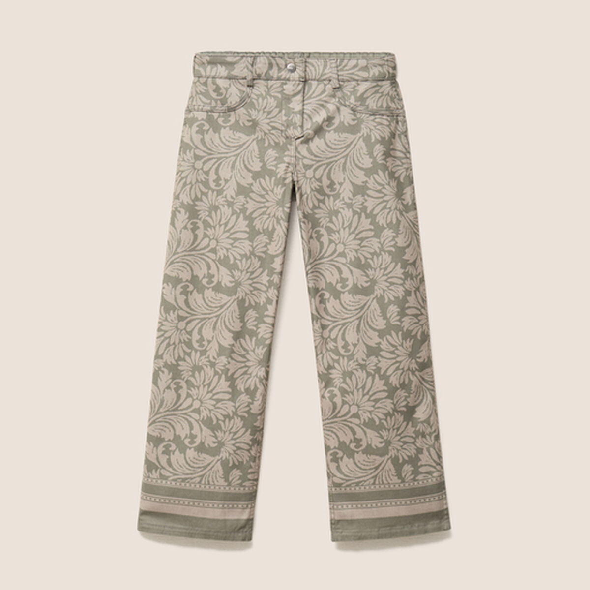 Pantalon r&eacute;versible gris femme