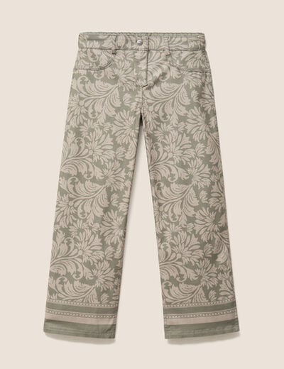 Pantalon r&eacute;versible gris femme