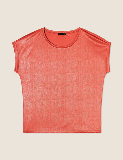 T-shirt manches courtes vieux rose femme