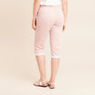 Pantacourt coupe mom large rose femme