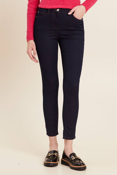 Jeans léger taille standard 7/8ème denim brut femme