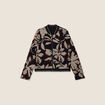 Blouson zippé réversible marron clair femme