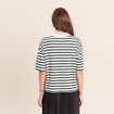 Polo ample col chemise vert femme