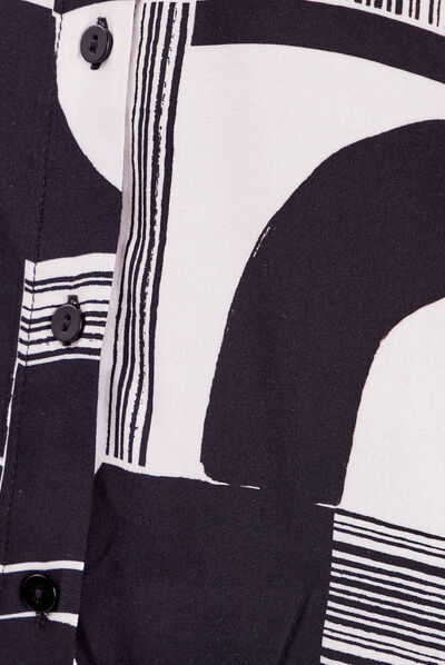 Chemise manches longues noir femme