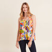Blouse sans manches multicolore femme