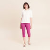Pantacourt magique Le L&eacute;ger coupe droite violet femme
