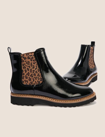 Bottines noir femme