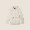 Parka déperlante cintrée lien à coulisse sable femme
