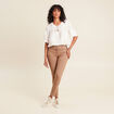Pantalon magique Le L&eacute;ger coupe ajust&eacute;e marron femme
