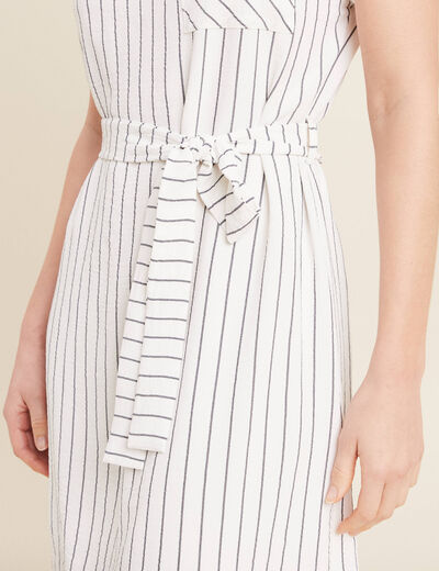 Robe droite courte doublée gris foncé femme