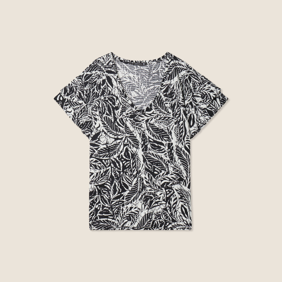 T-shirt manches courtes noir femme