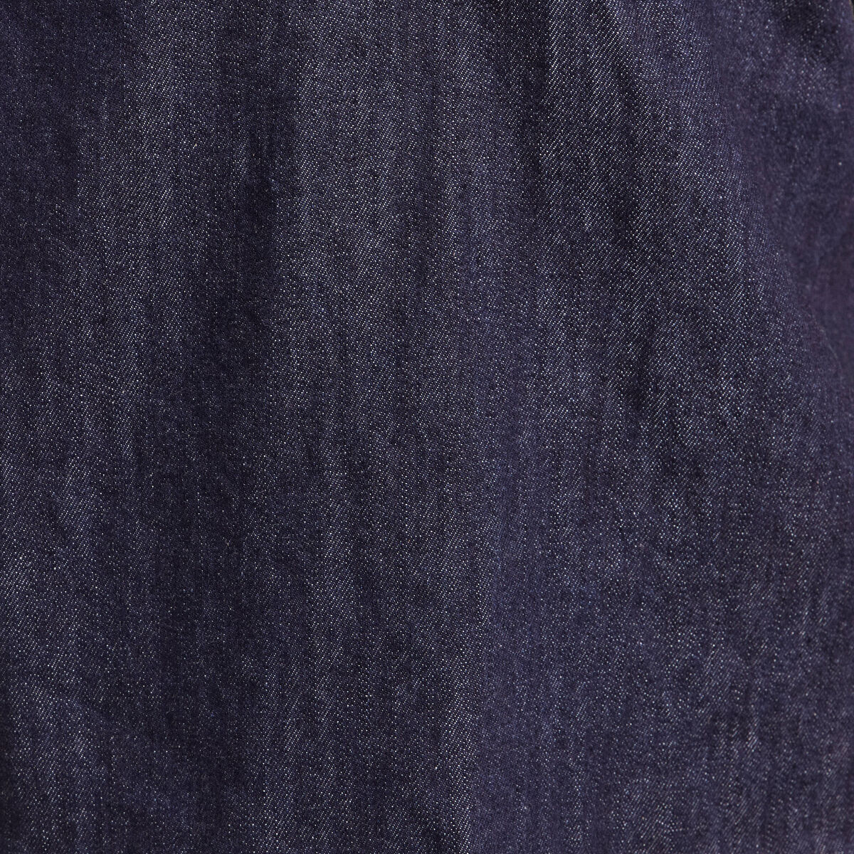 Blouse denim col &agrave; nouer denim brut femme