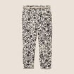 Pantalon coupe chino en lin blanc femme