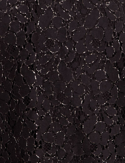 Robe longue &eacute;vas&eacute;e 2 en 1 col rond noir femme