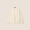 Veste matelassée ecru femme