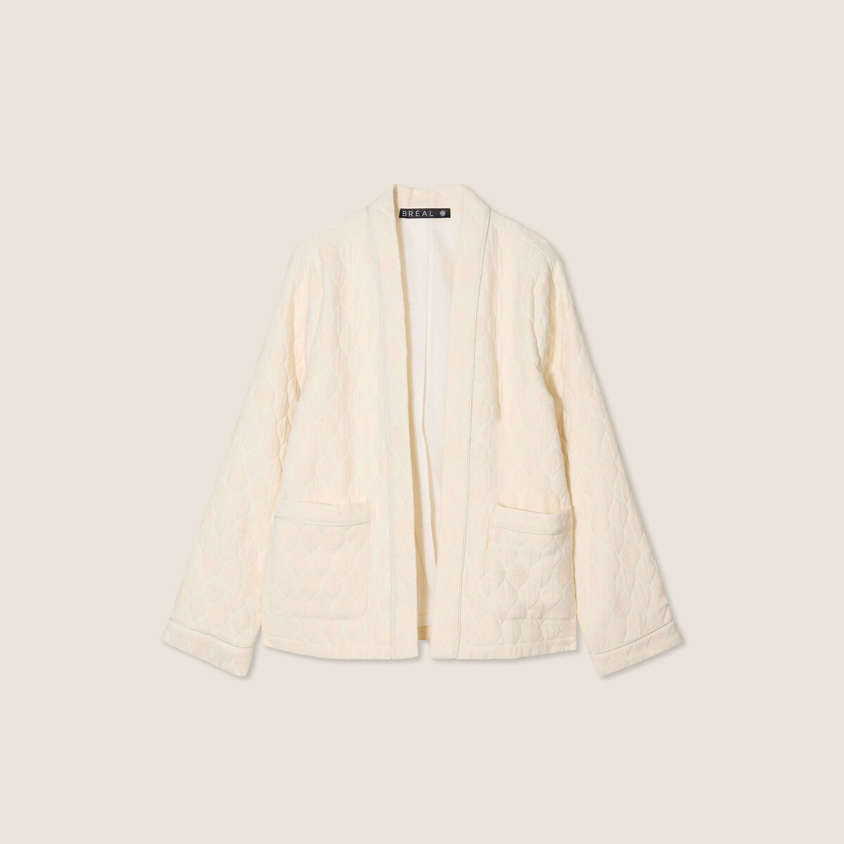 Veste matelassée ecru femme