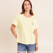 T-shirt droit manches courtes multicolore femme