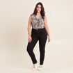 Jean magique ajusté taille standard noir femme