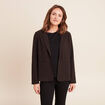 Veste tailleur cintr&eacute;e marron fonc&eacute; femme