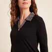 T-shirt manches longues noir femme