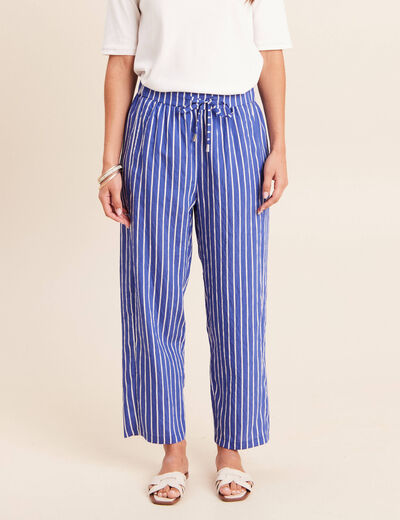 Pantalon bleu femme