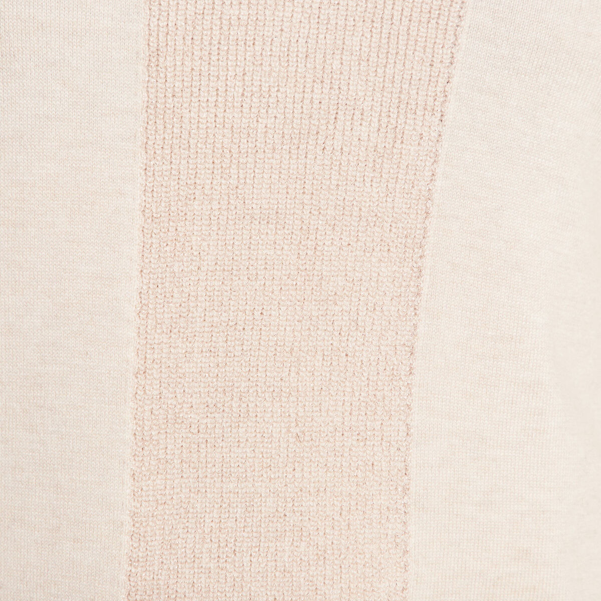 Pull manches longues creme femme