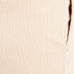 Pantalon barrel 7/8&egrave;me en velours sable femme