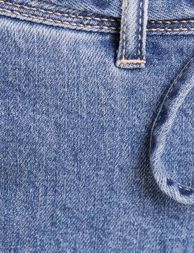 Bermuda en jean denim stone femme