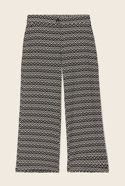 Pantalon flou fluide noir femme