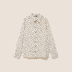 Chemise fluide manches longues blanc femme
