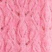 Pull ajour&eacute; col rond manches longues rose fushia femme