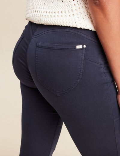 Pantalon magique Le L&eacute;ger coupe ajust&eacute;e bleu marine femme