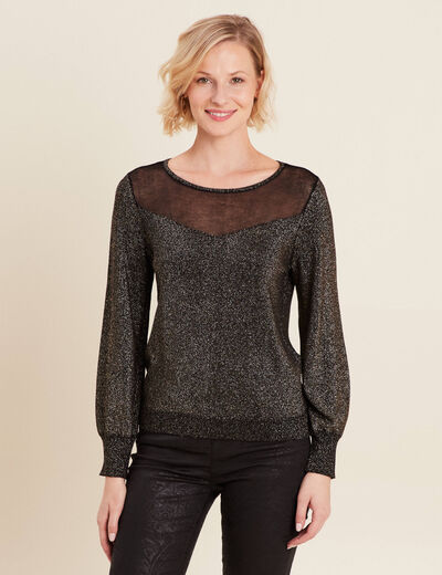 Pull manches longues camel femme