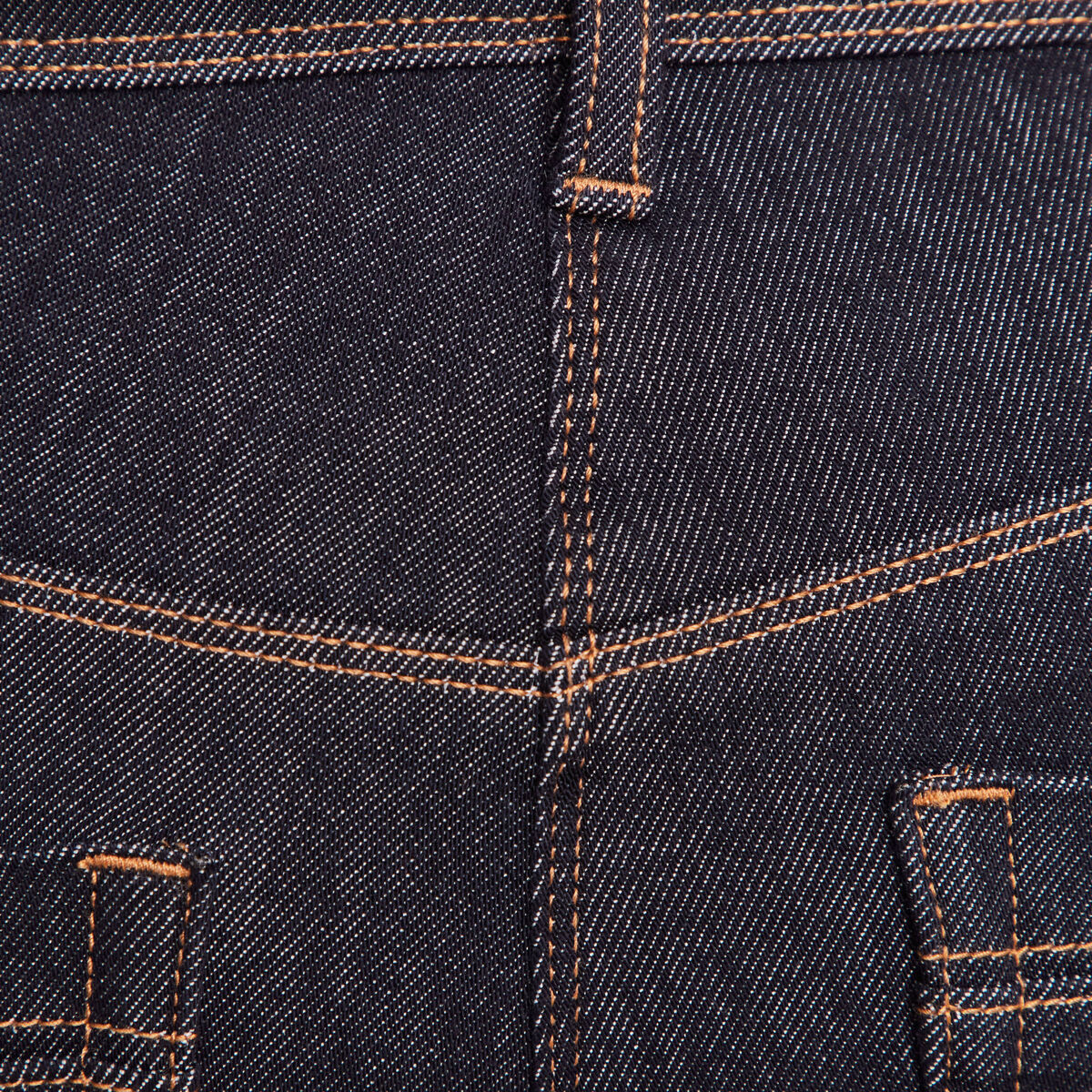 Jean ajusté taille standard denim brut femme