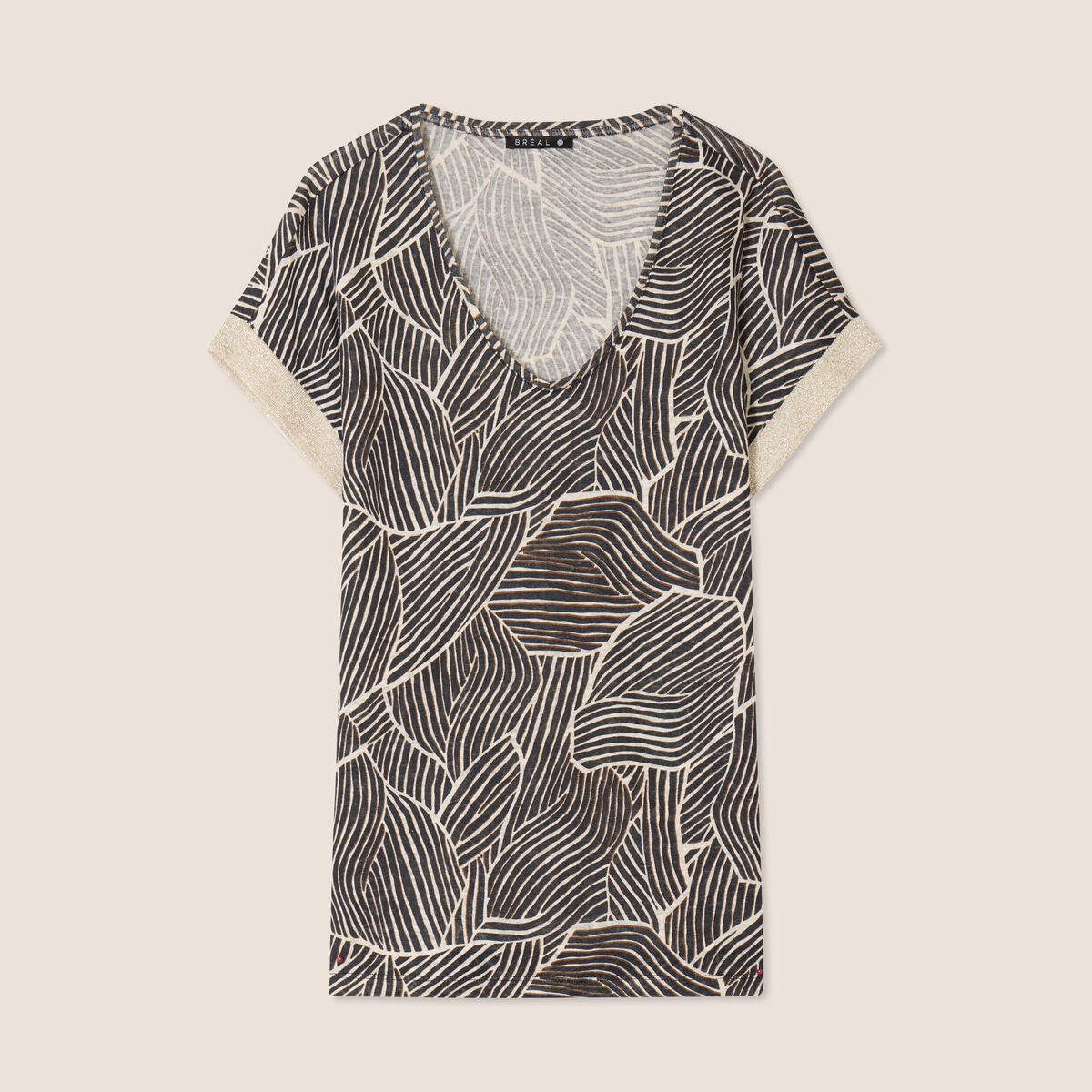 T-shirt manches courtes noir femme