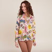 Chemise manches longues multicolore femme