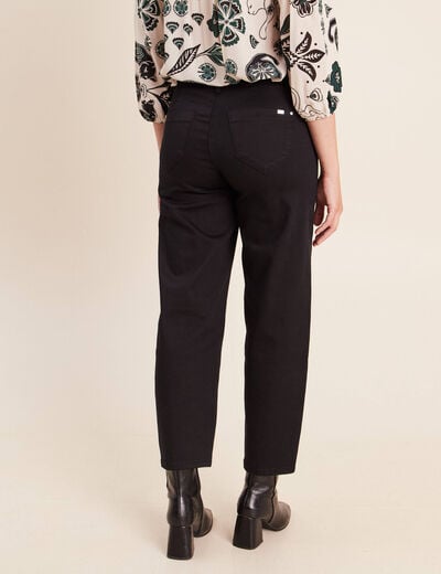Pantalon magique coupe barrel l'Unique noir femme